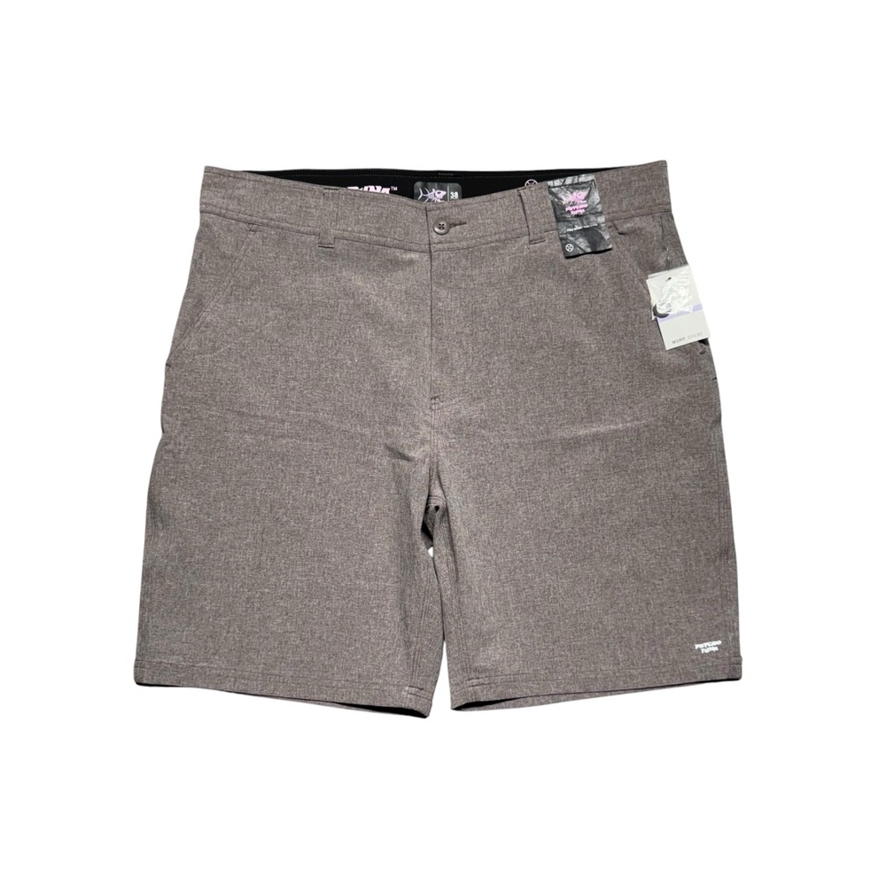 Psycho Tuna Deckhand Hybrid Shorts Men's Sz 38 Chestnut 4 Way Stretch Board Swim